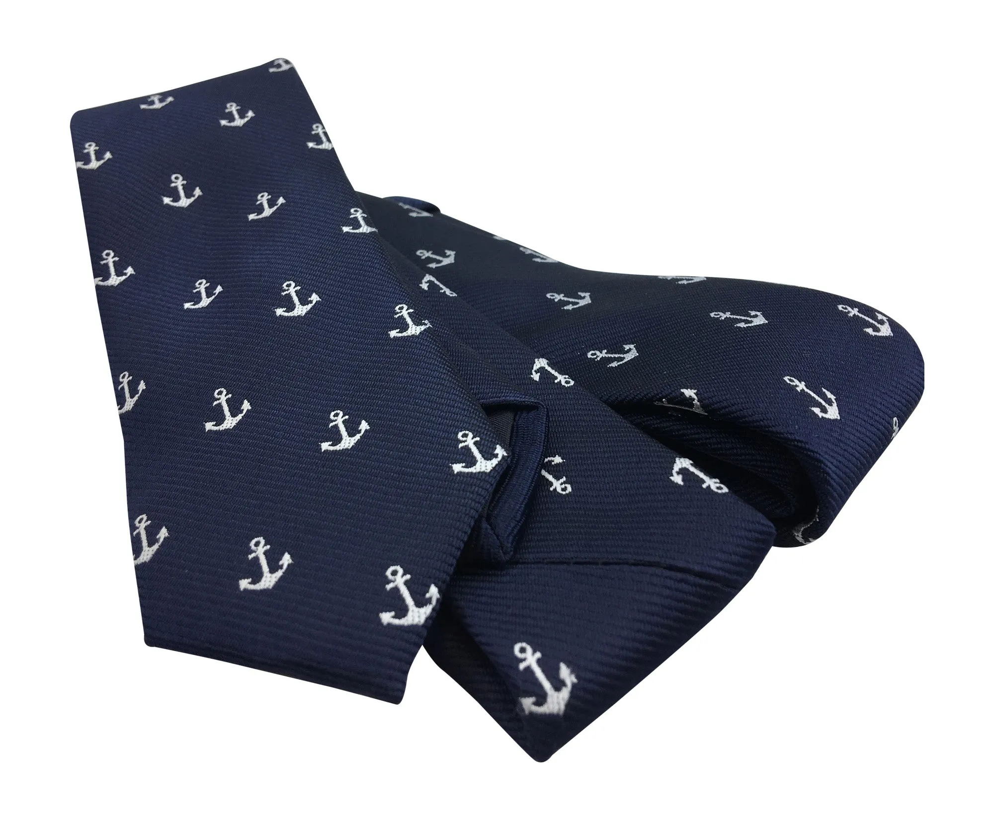 2 Piece Combo Set-Premium cotton Anchors socks with matching skinny tie Combo