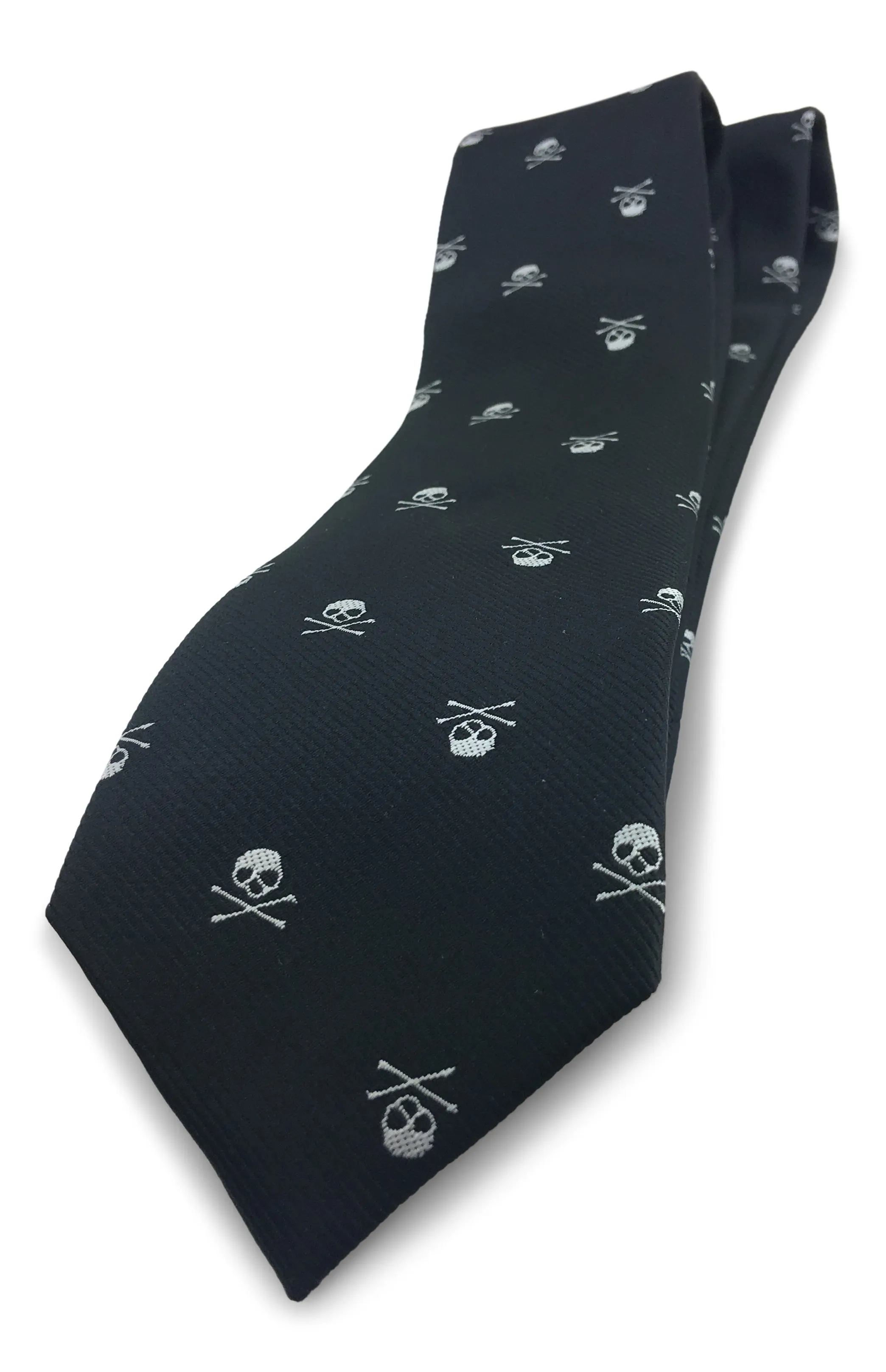 2 Piece Combo Set-Premium cotton skulls socks with matching skinny tie Combo