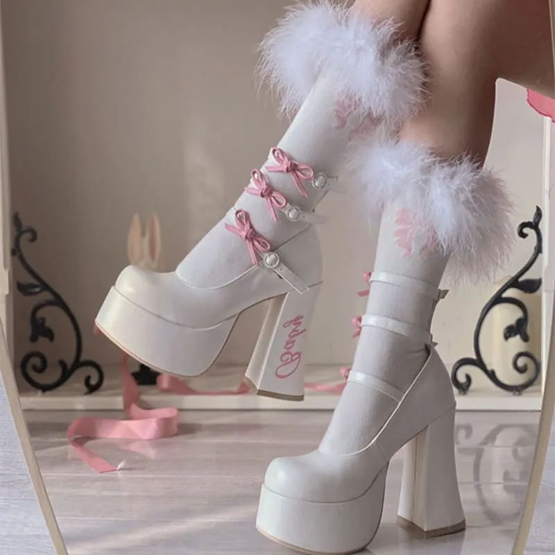 5 Colors Cute Heels Pastel Elegant Shoes ON612