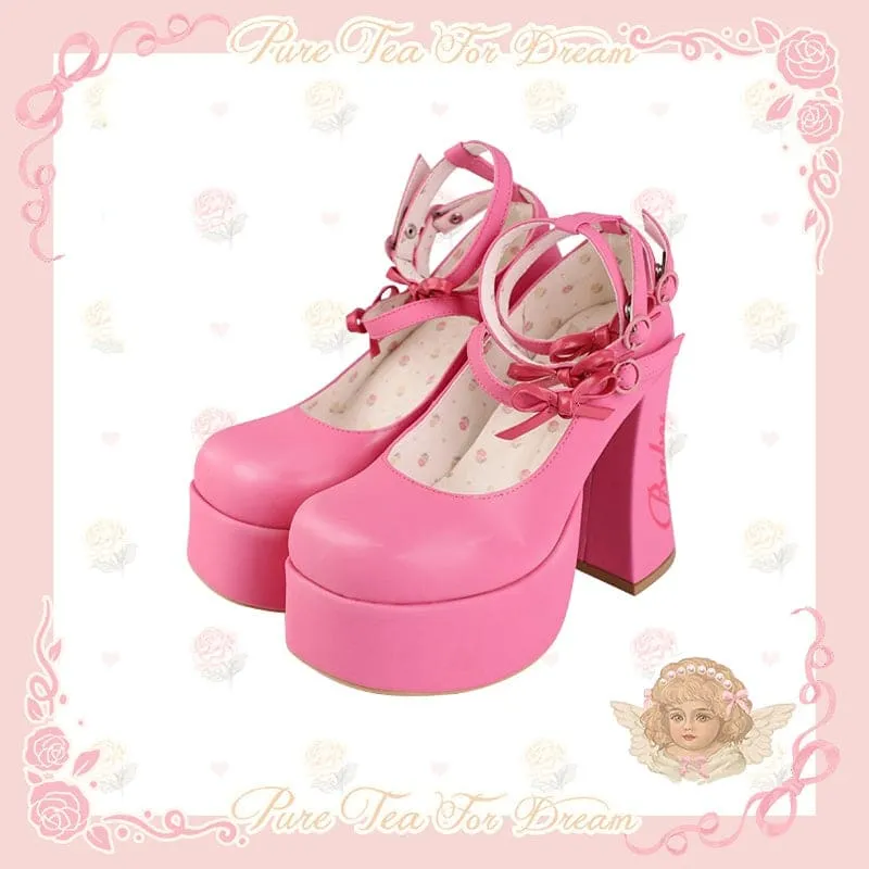 5 Colors Cute Heels Pastel Elegant Shoes ON612