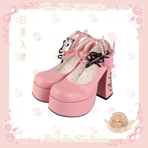 5 Colors Cute Heels Pastel Elegant Shoes ON612