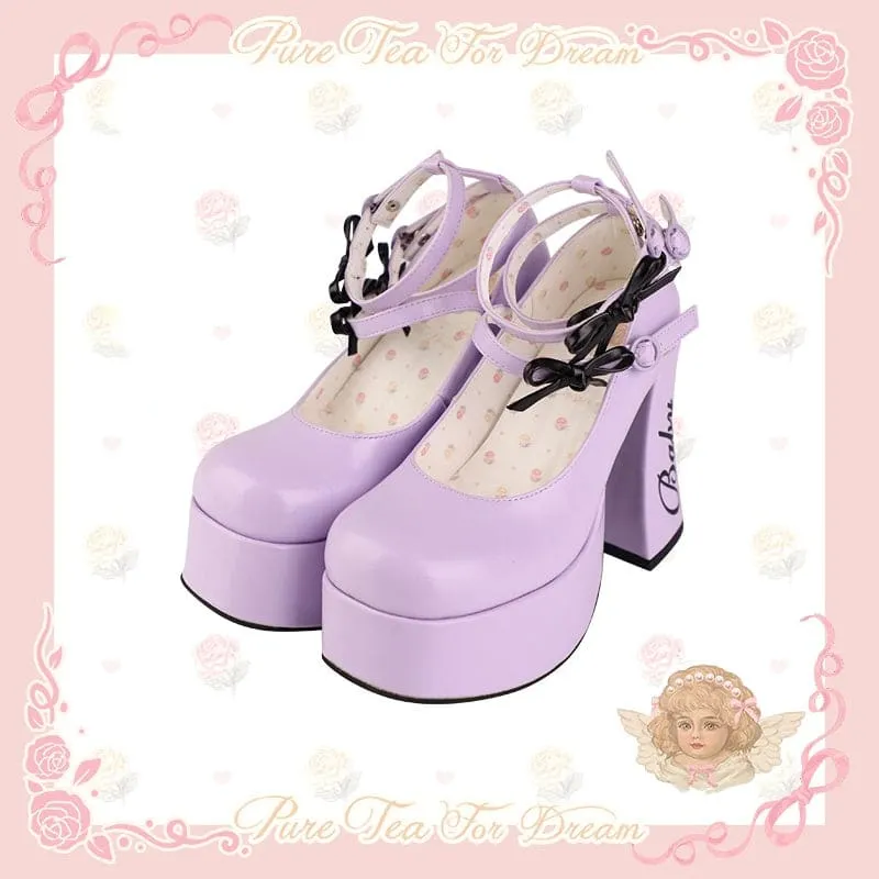 5 Colors Cute Heels Pastel Elegant Shoes ON612