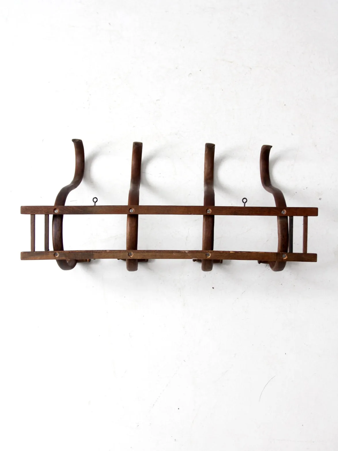 antique bentwood wall rack