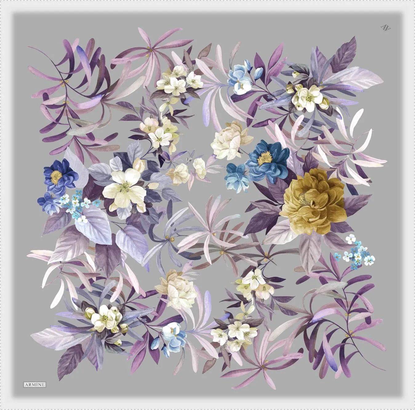 Armine Ayu Floral Silk Scarf #35