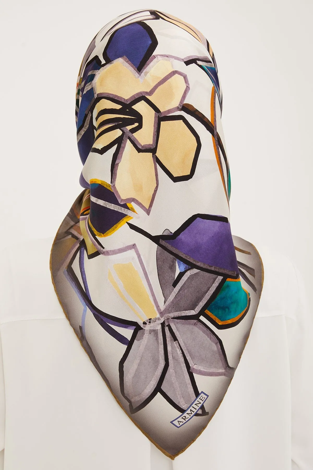 Armine Fion Floral Silk Scarf #6