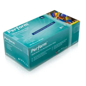 Aurelia® Perform Powder Free Teal Green Nitrile Gloves - Large - Box of 200