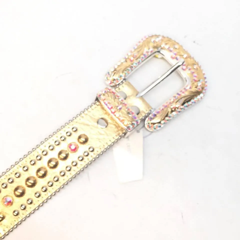 b.b. Simon "Metallic Gold" Crystal Belt