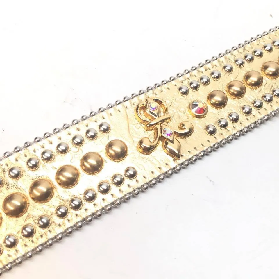 b.b. Simon "Metallic Gold" Crystal Belt