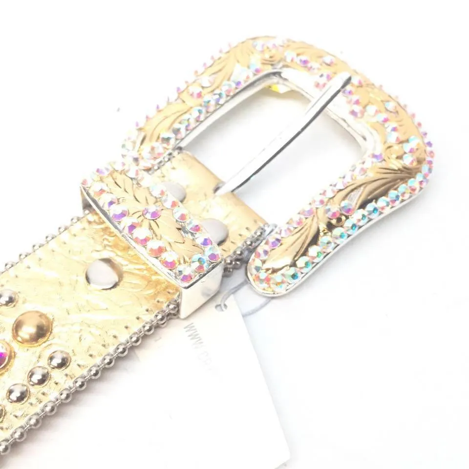 b.b. Simon "Metallic Gold" Crystal Belt