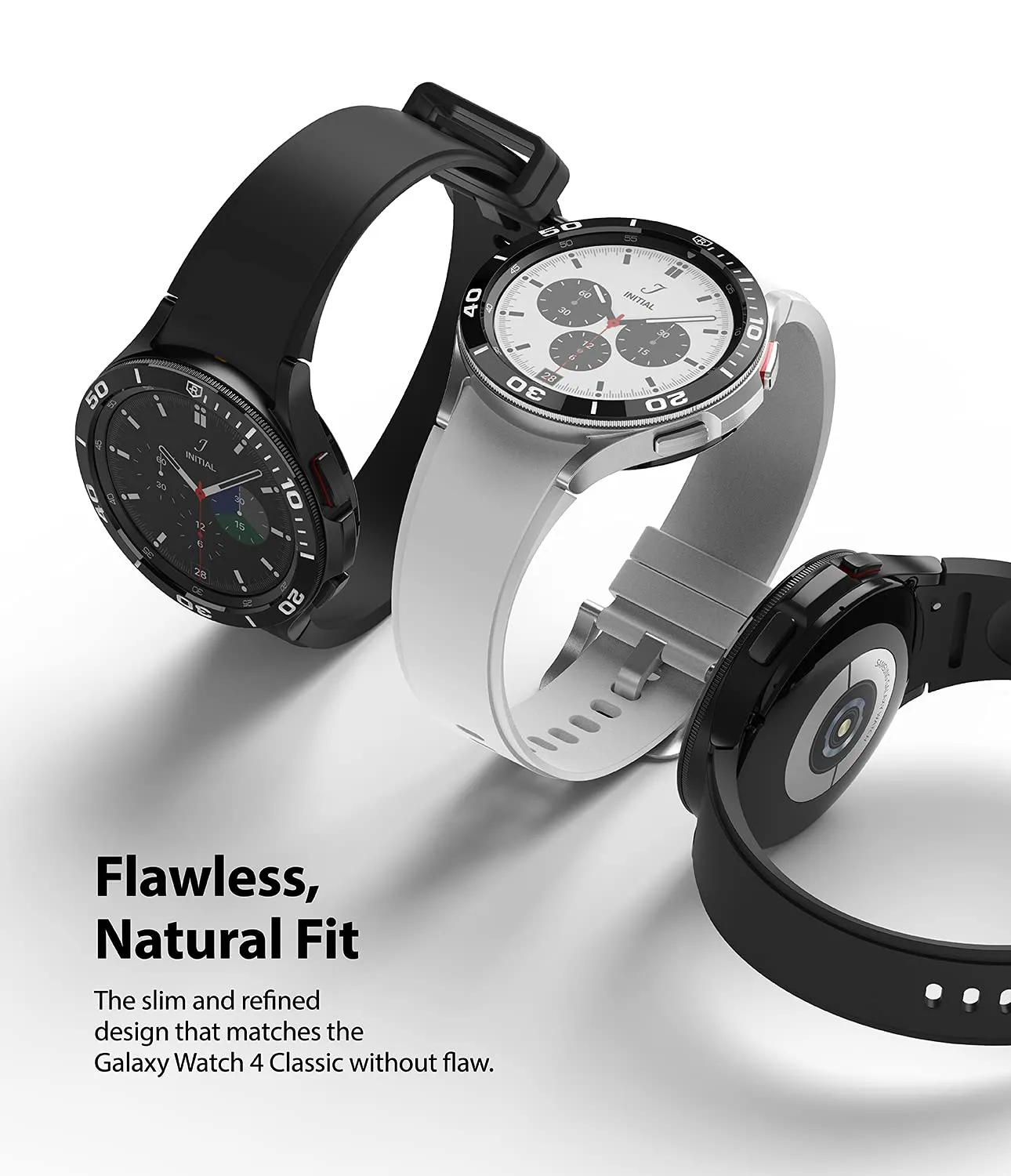 Bezel Styling Compatible with Samsung Galaxy Watch 4 Classic 46mm - Black [46-02]