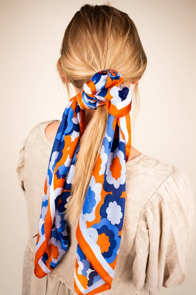 Bloom With A View Square Satin Scarf