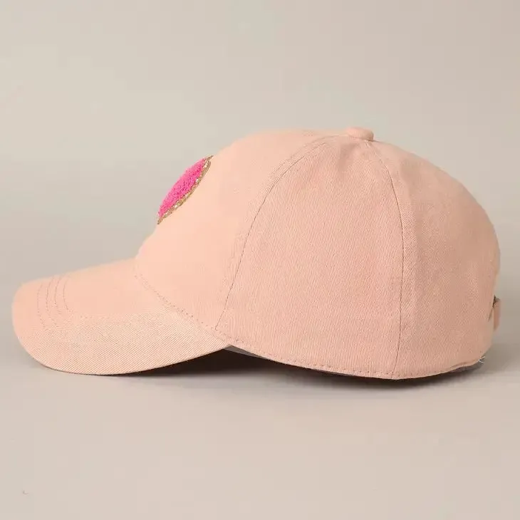 Carlin Cute Heart Baseball Cap