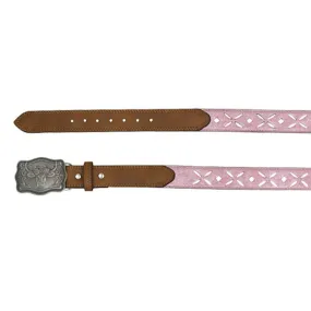 Catchfly Girl's Pink Metallic Belt