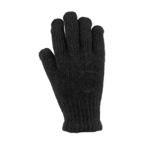 CHENILLE STRETCH GLOVE BLACK