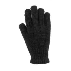 CHENILLE STRETCH GLOVE BLACK