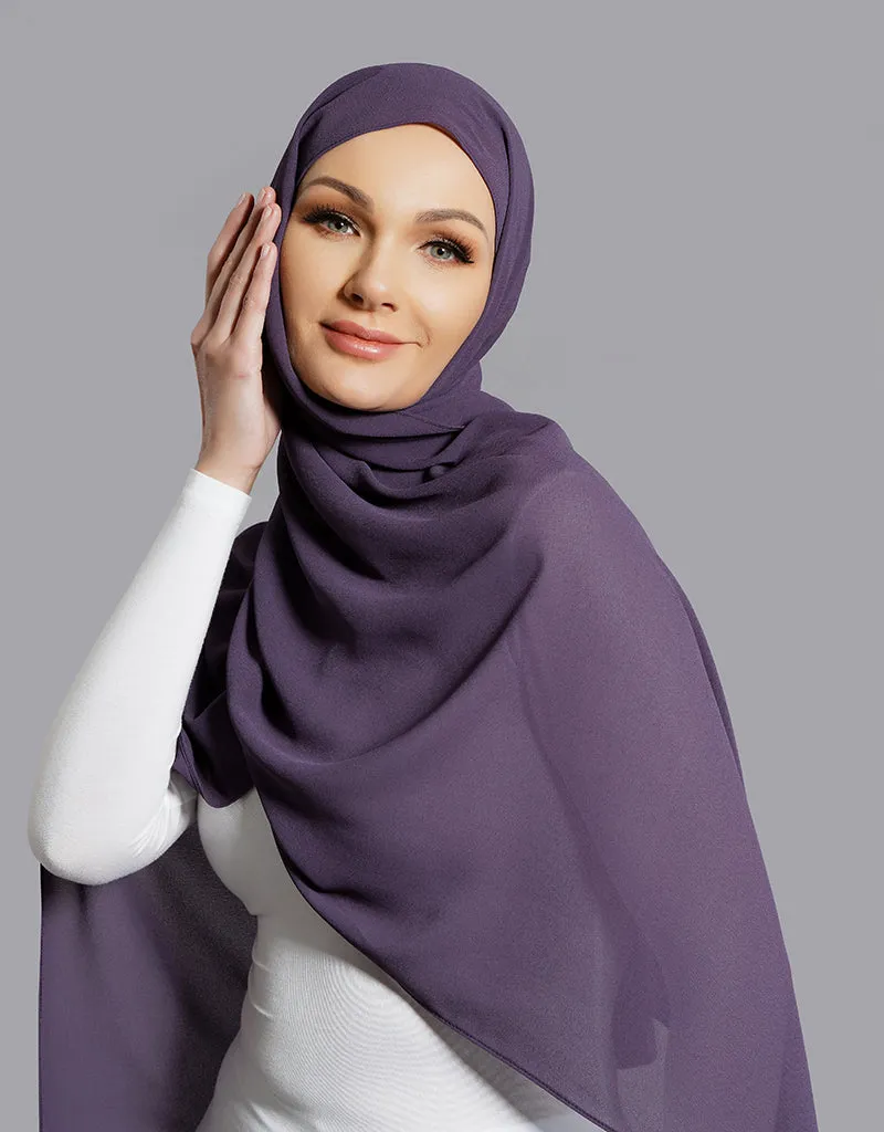 Chiffon Shawl - Shades of Purple