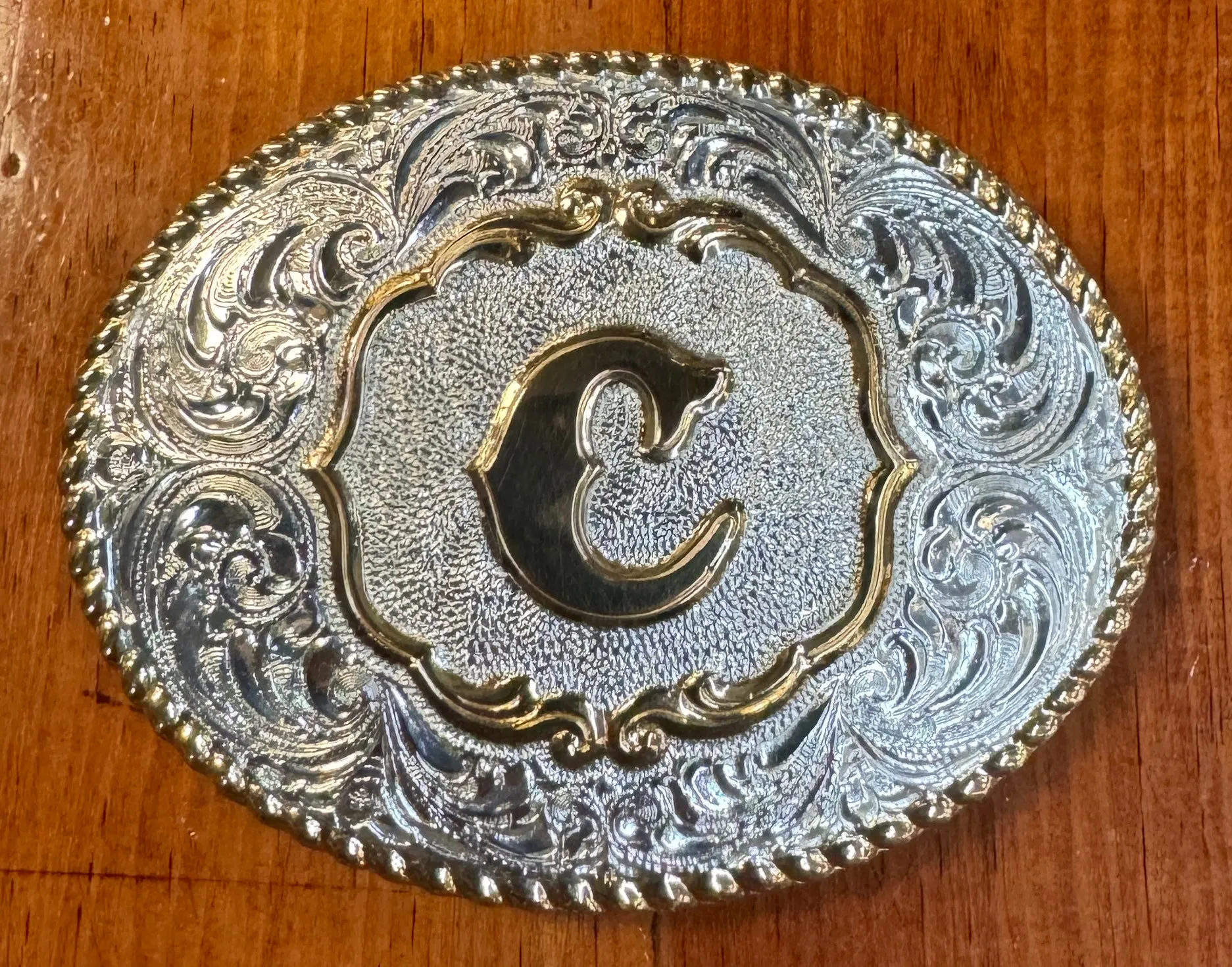 Crumrine Letter "C" Metal Buckle