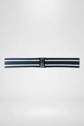 Elastic Belt By 365 Days - Pewter Stripe