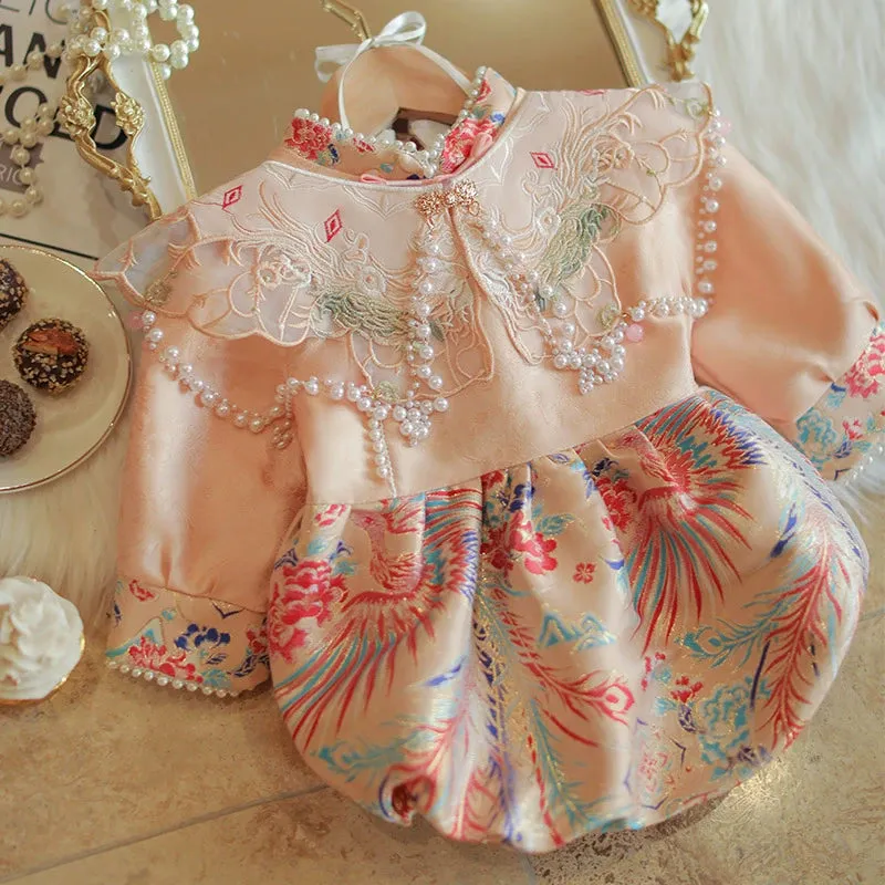 Elegant Baby Girls Christening Dresses Baby Baptism Romper