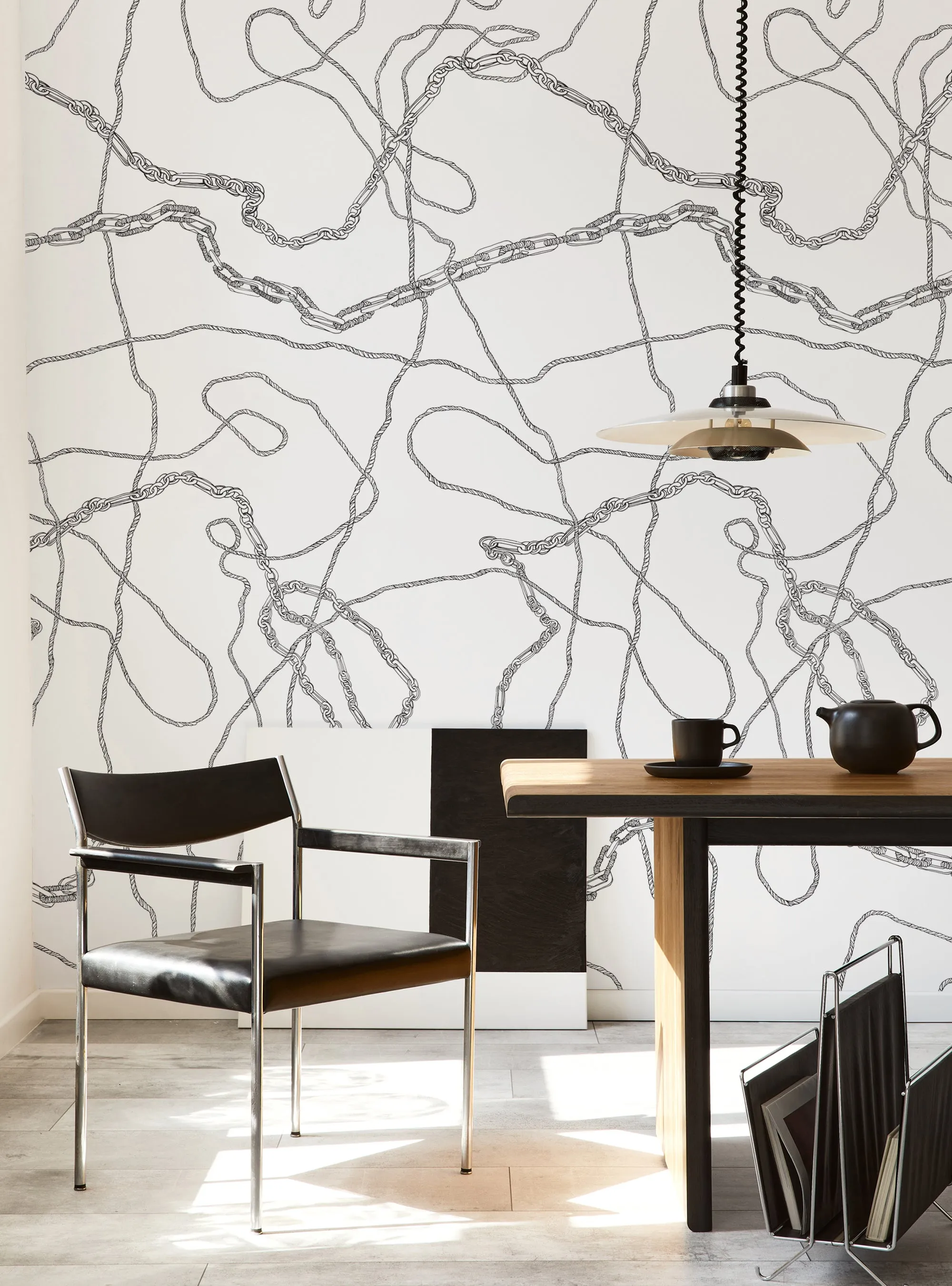 Elegant Ropes and Chains Mural