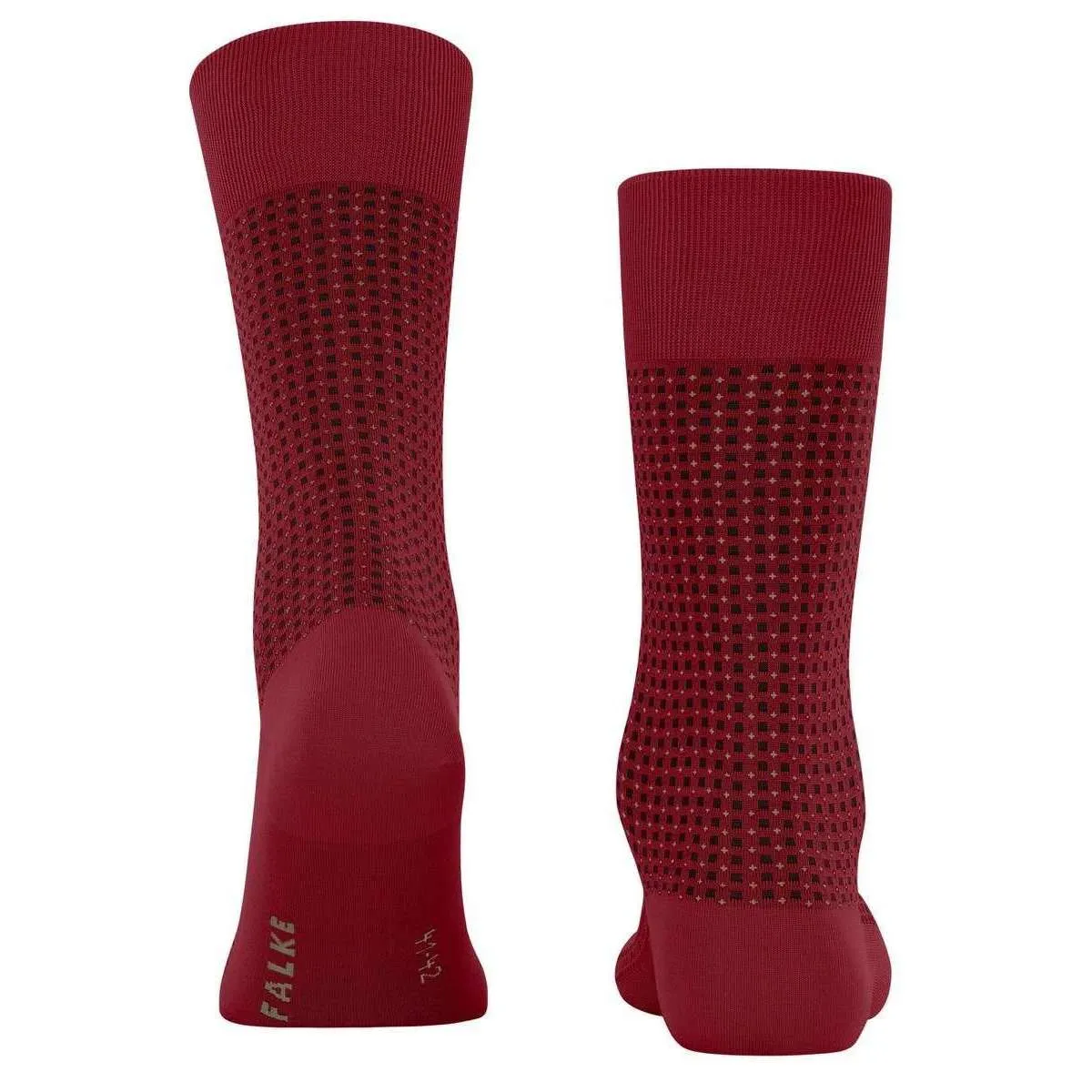 Falke Uptown Tie Socks - Scarlet Red