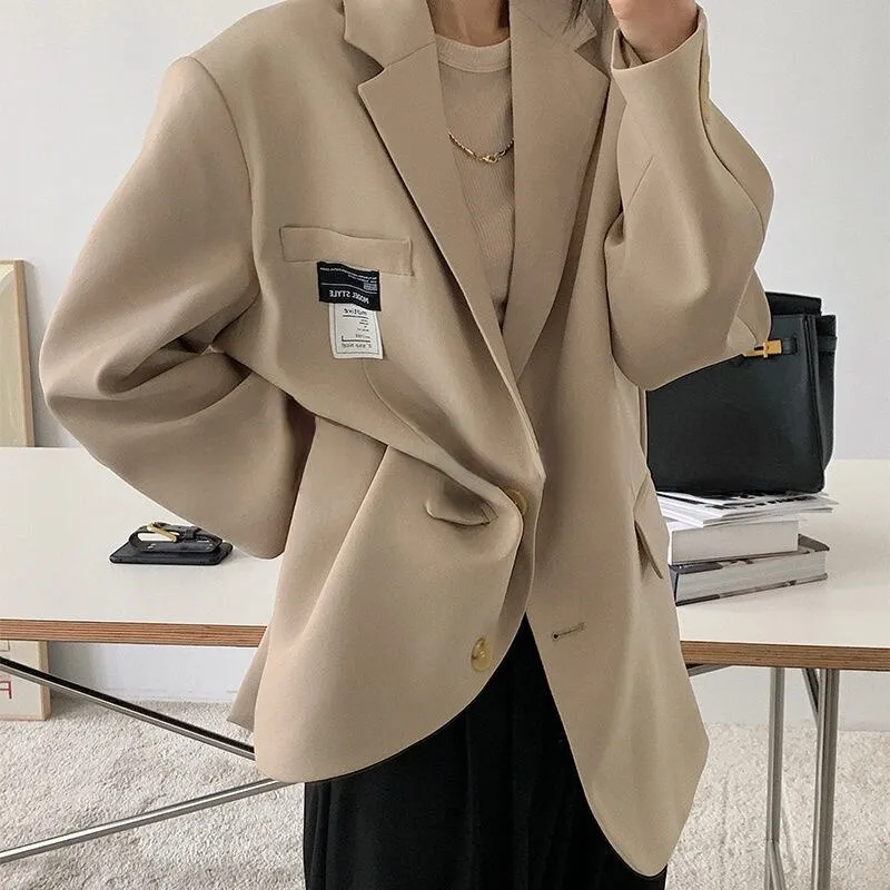 FashionSierra - Korean Style Elegant Soft Leisure Blazer