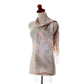 Feminine Batik Silk Scarf