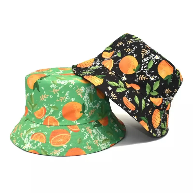 Fresh Oranges Cotton Bucket Hat