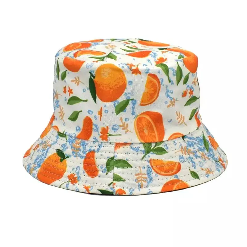 Fresh Oranges Cotton Bucket Hat