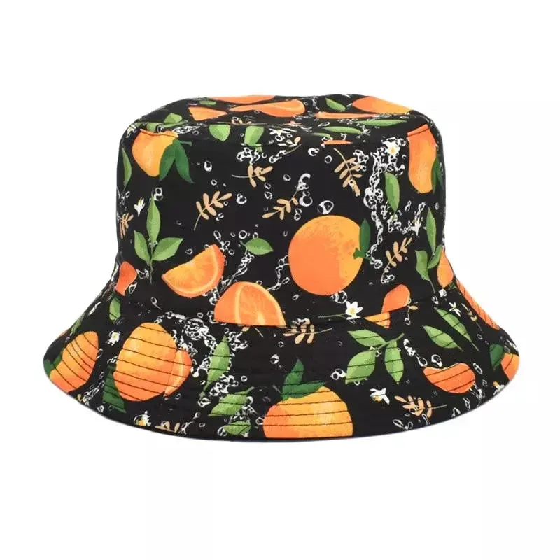 Fresh Oranges Cotton Bucket Hat