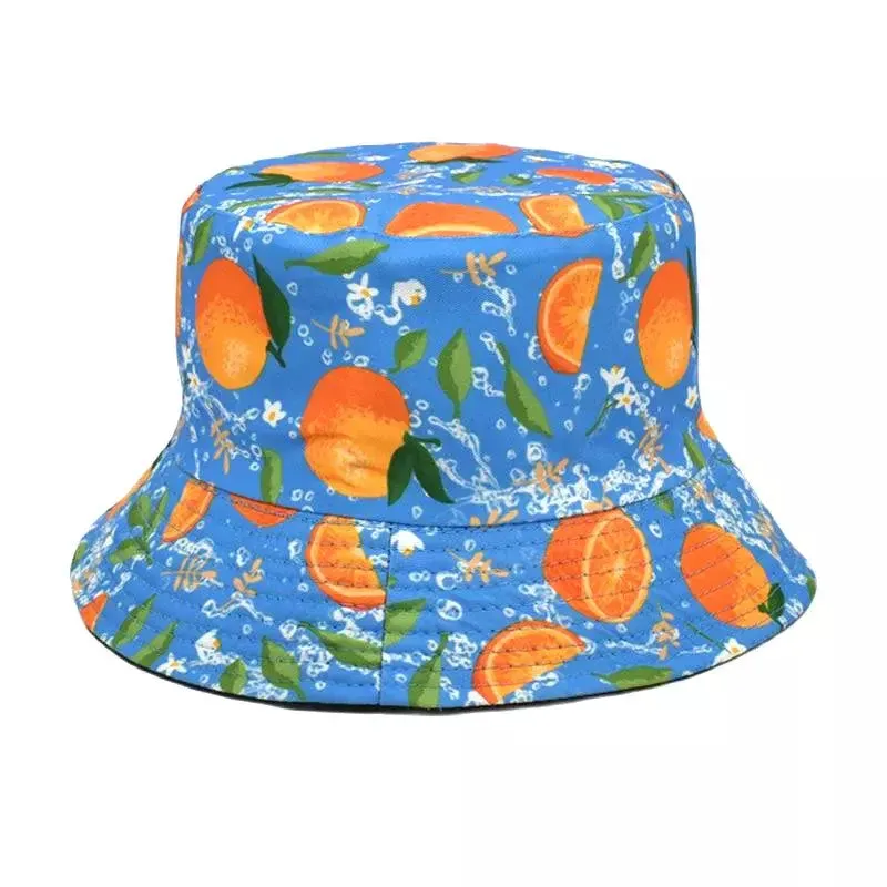 Fresh Oranges Cotton Bucket Hat