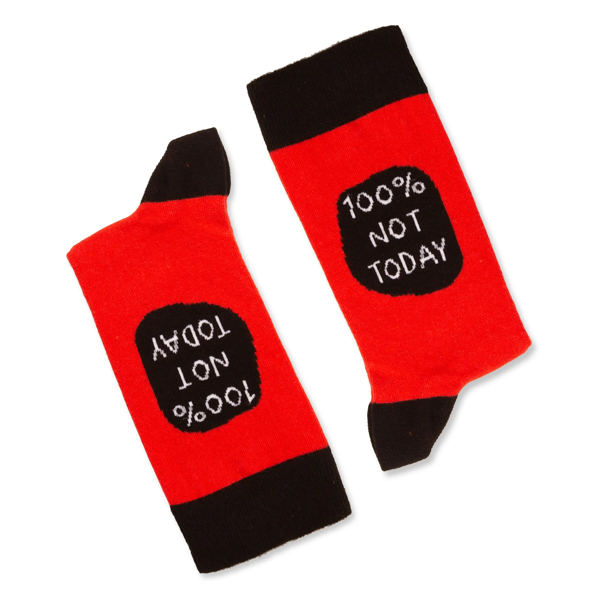 Gift Socks for Her&Him Cotton Socks 100% Not Today Socks Funny Socks Pattern Socks Unisex Socks Custom Socks Birthday Socks