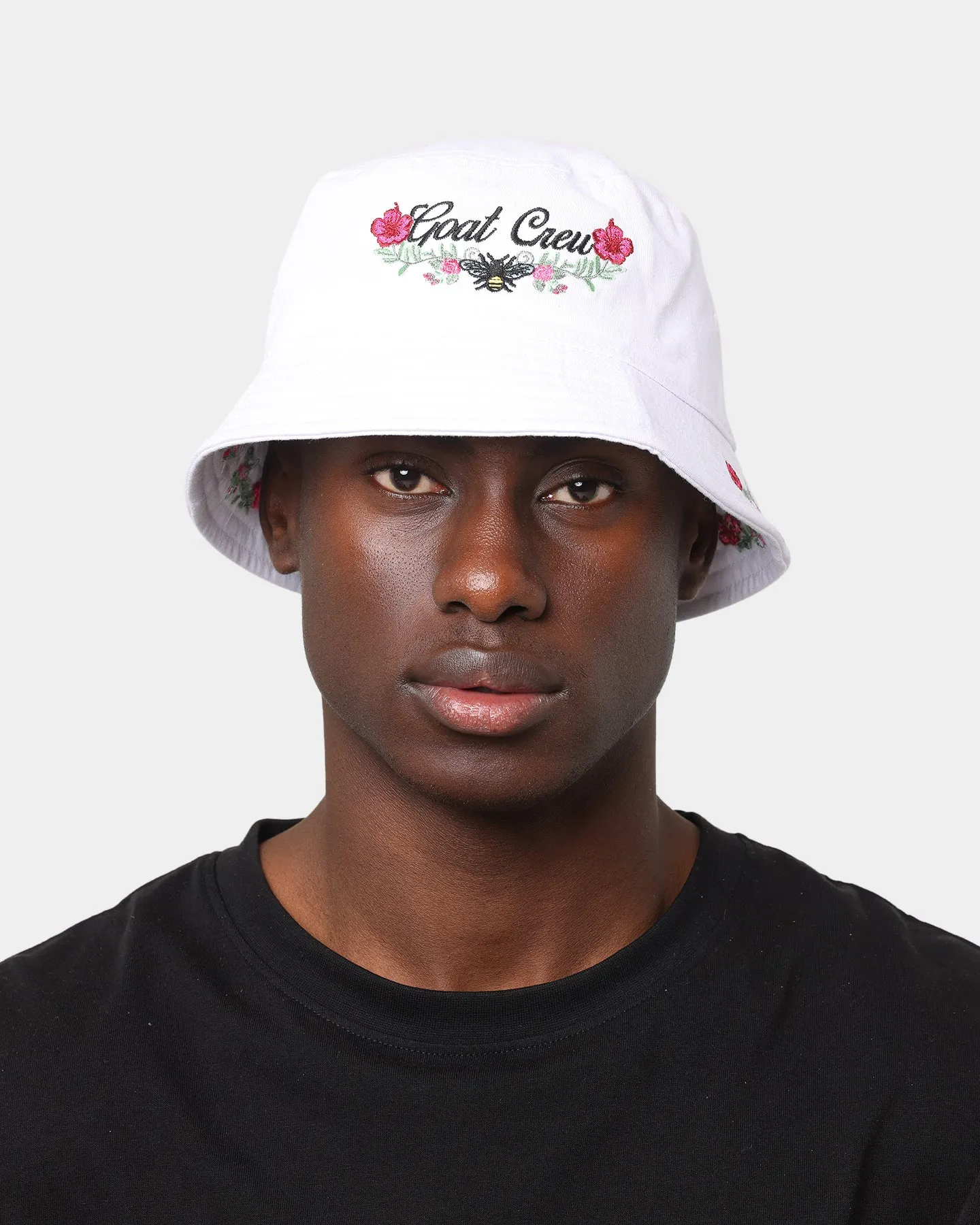 Goat Crew Goat Crew X Thexhan Floral Bucket Hat White