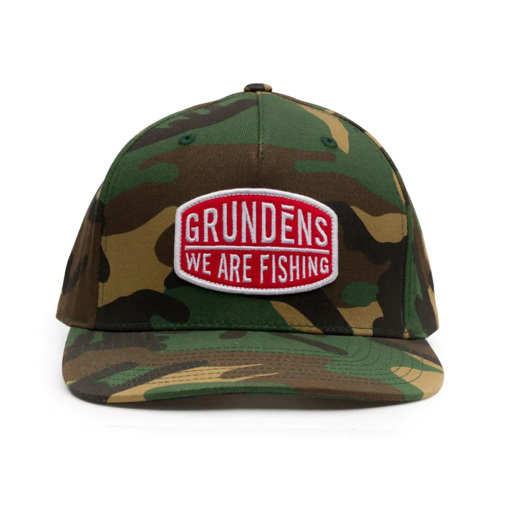 Grundens "We Are Fishing" Camo Trucker