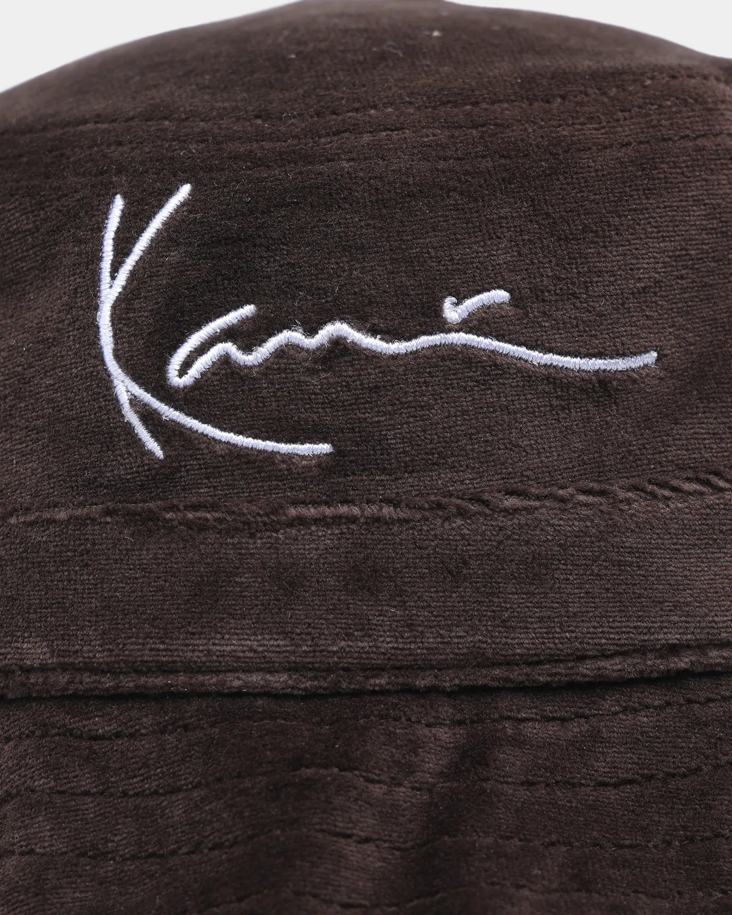 Karl Kani Signature Bucket Hat Dark Brown