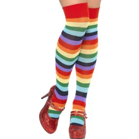 Long Clown Socks - Rainbow