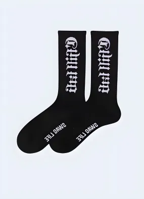 Long Goth Socks