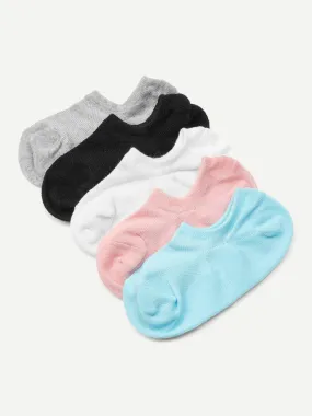 Minimalist Cotton Ankle Socks 5 Pairs