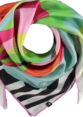 Multi Bloom Square Scarf