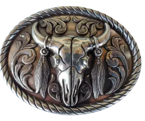 Nocona Buffalo Skull Belt Buckle