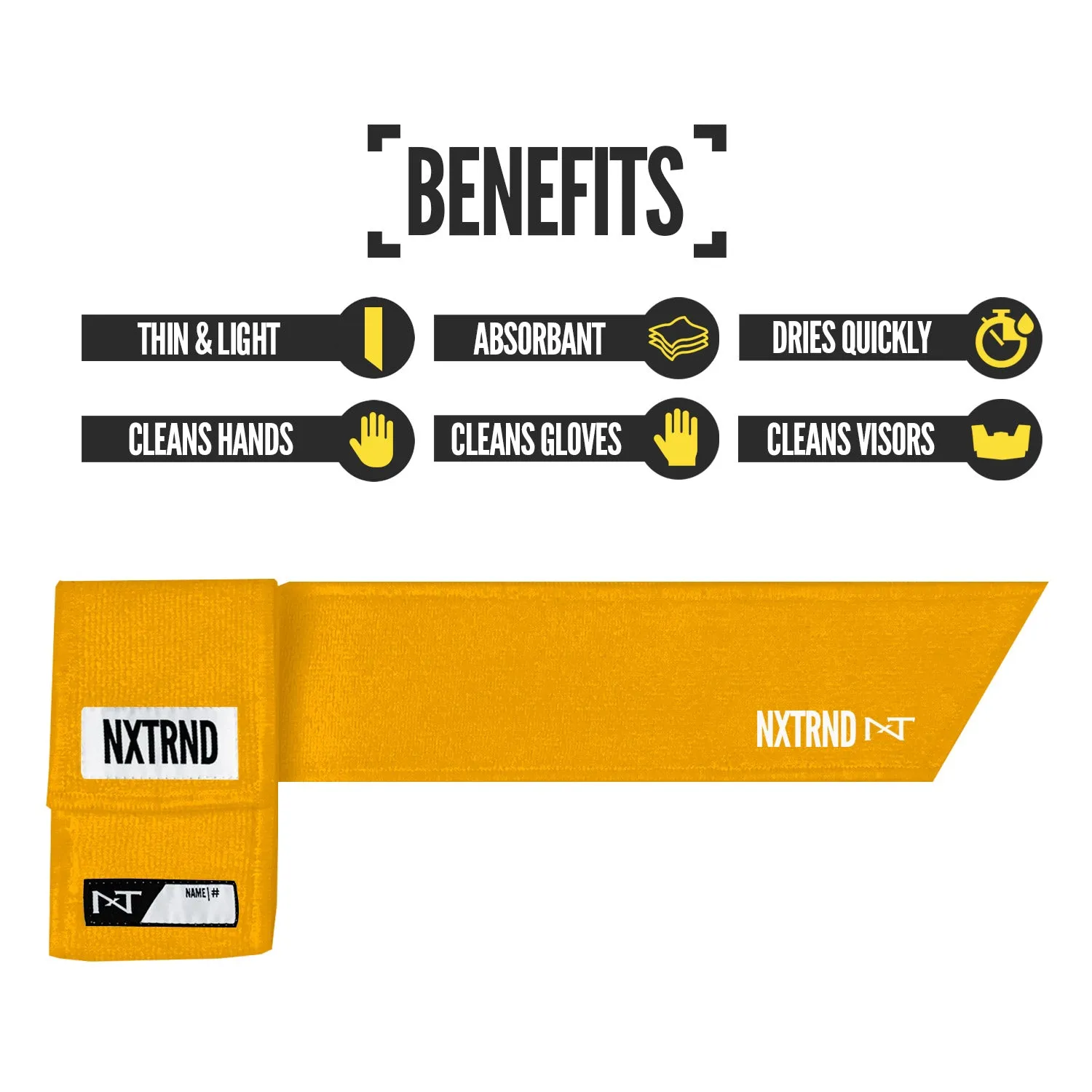 Nxtrnd Streamer Football Towel Yellow