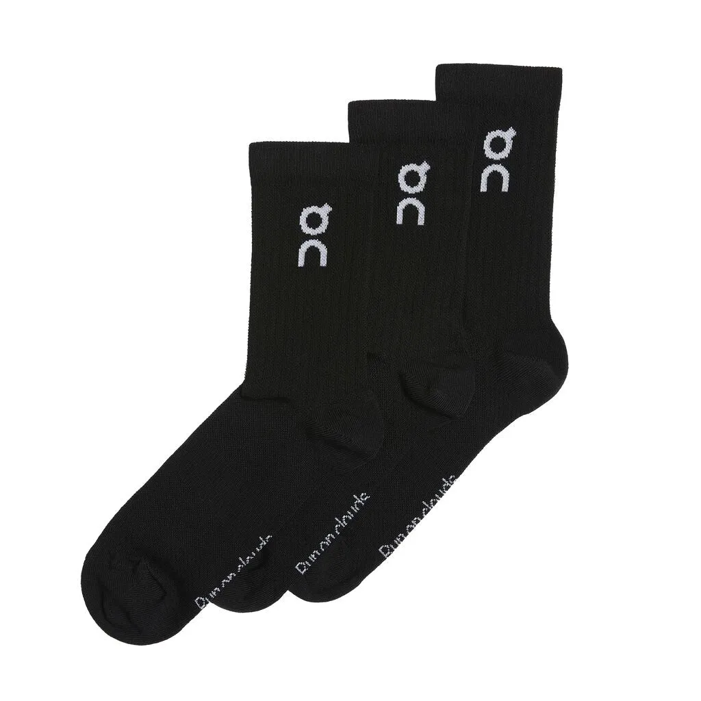 On Logo Sock 3-Pack Black