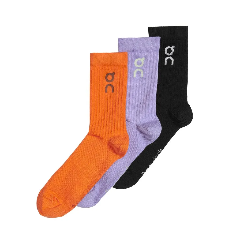 On Logo Sock 3-Pack Comet / Flame