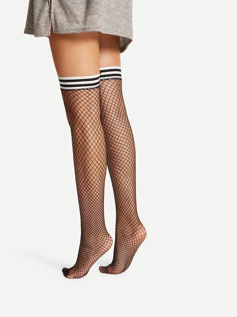 Over The Knee Fishnet Socks