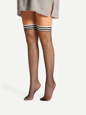 Over The Knee Fishnet Socks