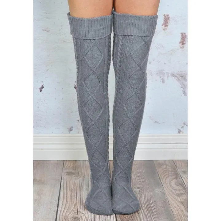 Over The Knee Knit Socks