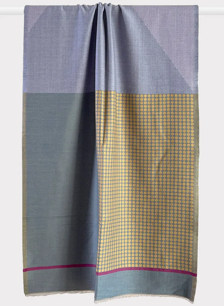 Pastel Jacquard Stole