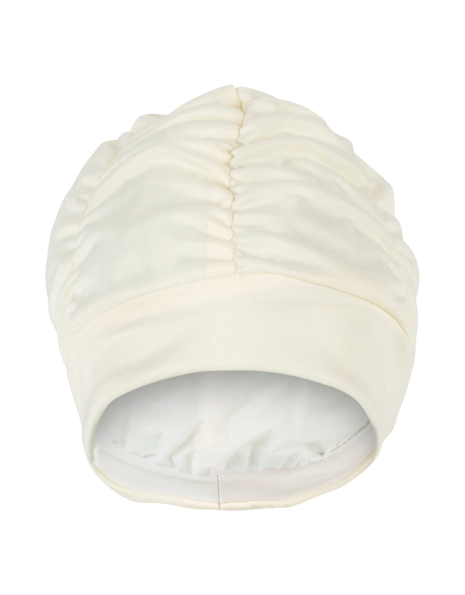 Pleated Fabric Swim Cap