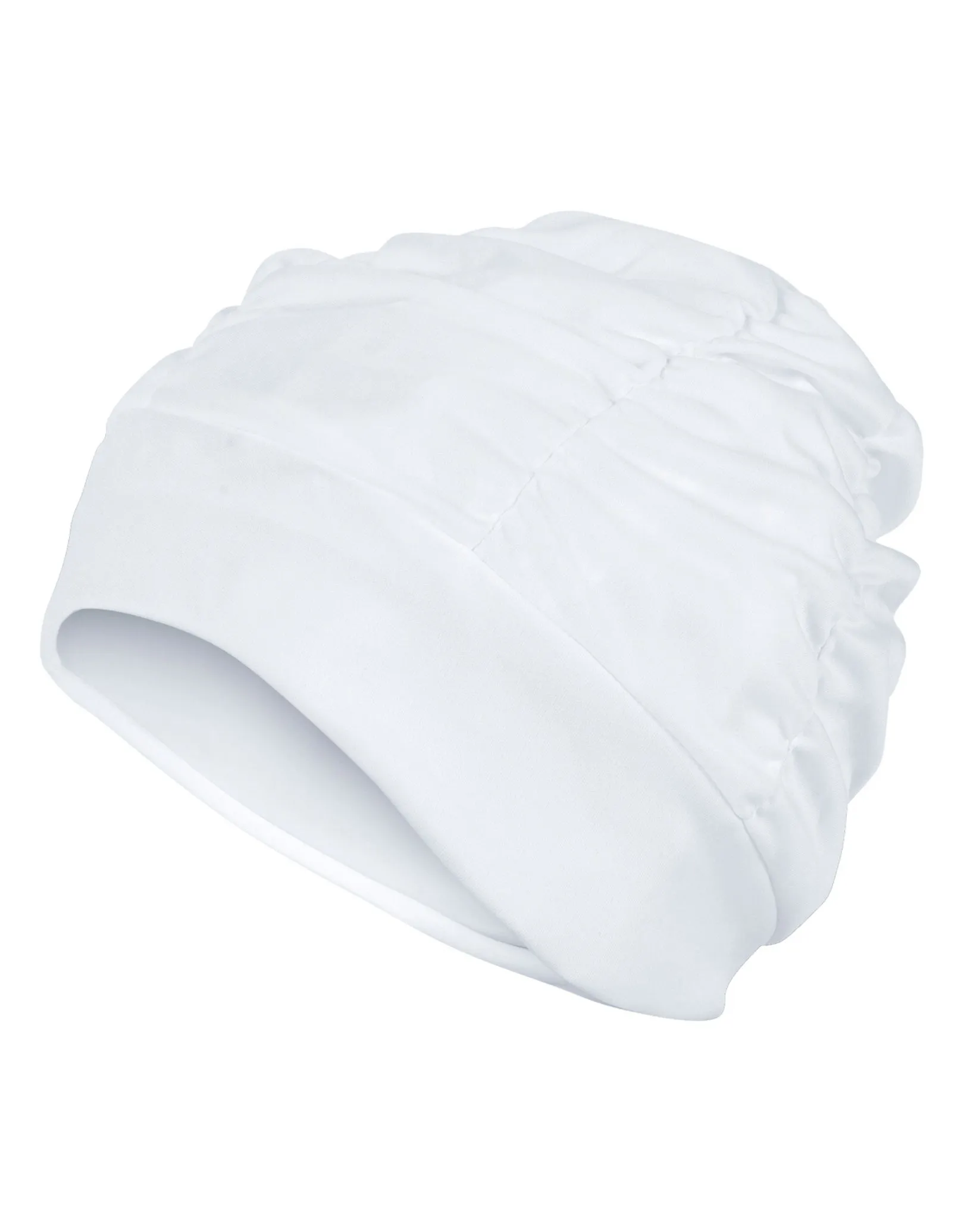 Pleated Fabric Swim Cap