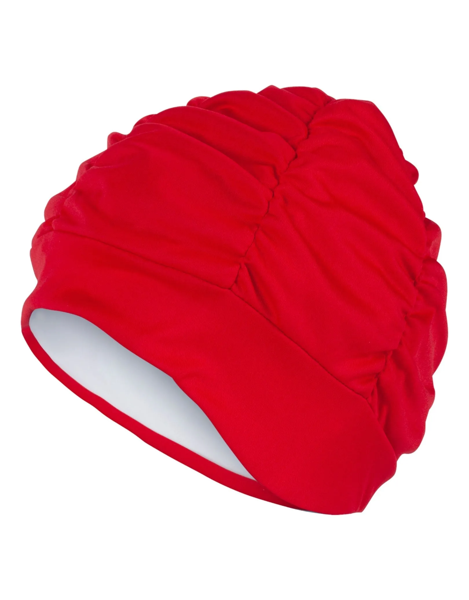 Pleated Fabric Swim Cap